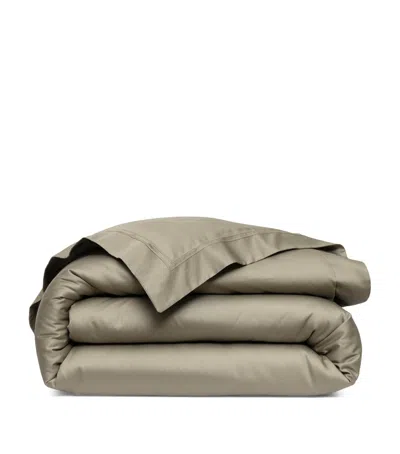 Yves Delorme Triomphe Kaki  Duvet Cover In Green