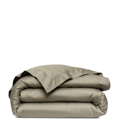 Yves Delorme Triomphe Kaki  Duvet Cover In Green