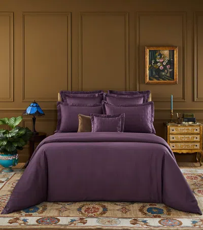 Yves Delorme Triomphe King Duvet Cover In Purple