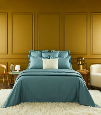 Yves Delorme Triomphe King Fitted Sheet In Green