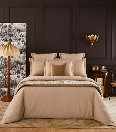 Yves Delorme Triomphe King Oxford Pillowcase In Beige