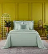 Yves Delorme Triomphe King Oxford Pillowcase In Green