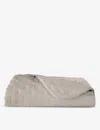Yves Delorme Triomphe Pierre Floral-print Cotton-sateen Bed Cover In Pierre