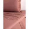 Yves Delorme Triomphe Santal Cotton Flat Sheet In Brown