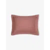Yves Delorme Santal Triomphe Standard Oxford Cotton Pillowcase In Brown