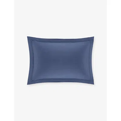 Yves Delorme Triomphe Standard Oxford Cotton Pillowcase Outremer In Blue
