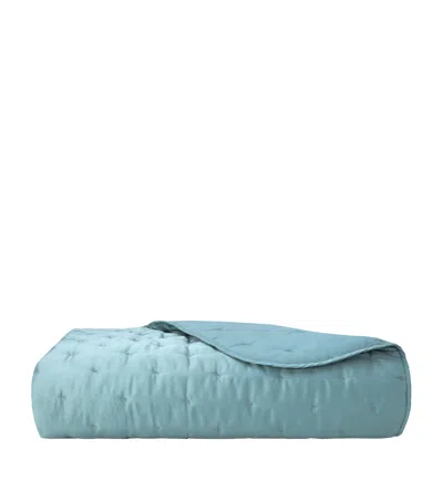Yves Delorme Triomphe Super King Bedspread In Green