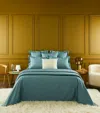 Yves Delorme Triomphe Super King Fitted Sheet In Green