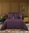 Yves Delorme Triomphe Super King Flat Sheet In Purple