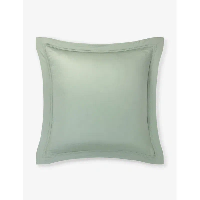 Yves Delorme Veronese Triomphe Organic-cotton Oxford Pillowcase 65cm X 65cm In Green