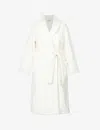 Yves Delorme Womens Nacre Étoile Self-tie Cotton-blend Robe In Cream