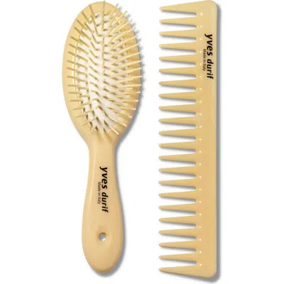 Yves Durif The Petite Brush & Comb Set In Transparent