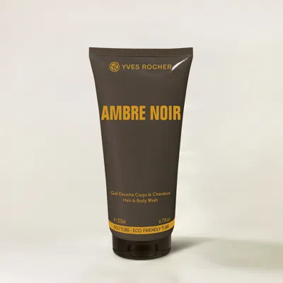 Yves Rocher Ambre Noir Hair And Body Wash In White