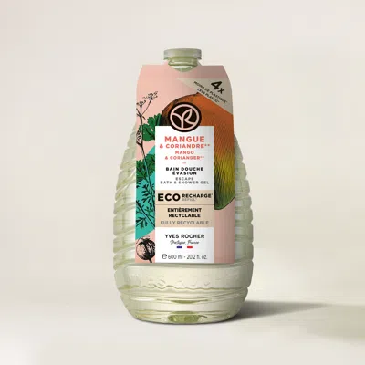 Yves Rocher Eco-refill Mango & Coriander Bath & Shower Gel In White