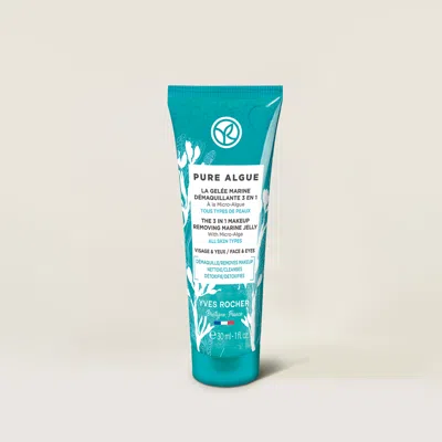 Yves Rocher Mini 3 In 1 Makeup Removing Marine Jelly 30 ml In White