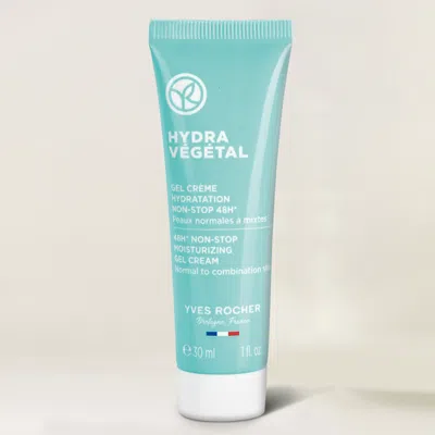 Yves Rocher Mini 48h Non-stop Moisturizing Gel Cream 30 ml In White