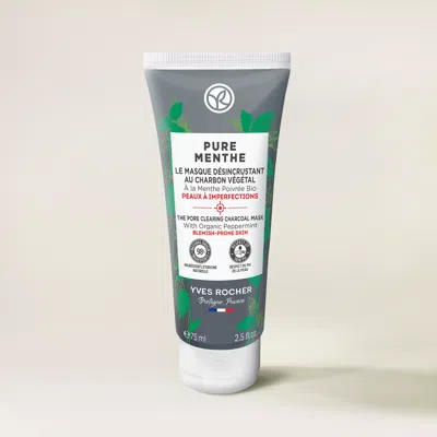 Yves Rocher Pore Clearing Charcoal Mask - Pure Menthe In White
