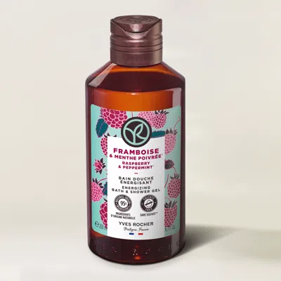 Yves Rocher Raspberry & Peppermint Energizing Shower Gel - 200 ml In White