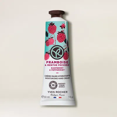 Yves Rocher Raspberry & Peppermint Moisturizing Hand Cream In White