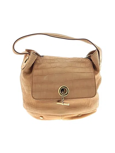 Pre-owned Yves Saint Laurent Rive Gauche Leather Shoulder Bag In Brown