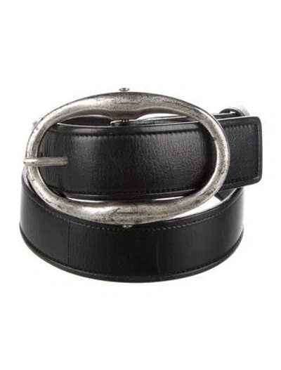 Pre-owned Yves Saint Laurent Rive Gauche Leather Waist Belt In Brown