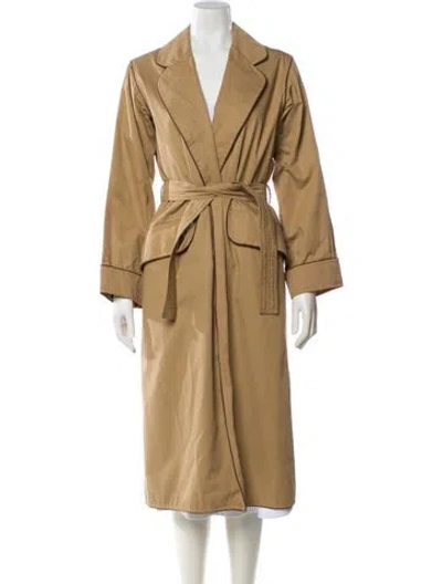 Pre-owned Yves Saint Laurent Rive Gauche Vintage 1970's Trench Coat In Neutral