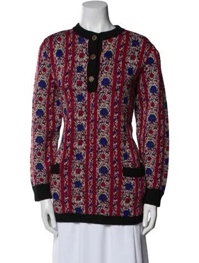 Pre-owned Yves Saint Laurent Rive Gauche Vintage 1970's Tunic In Red