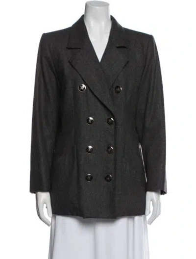 Pre-owned Yves Saint Laurent Rive Gauche Vintage 1990's Blazer In Gray
