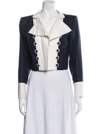 Pre-owned Yves Saint Laurent Rive Gauche Vintage 1994 Blazer In Blue