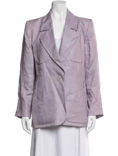 Pre-owned Yves Saint Laurent Rive Gauche Vintage 1999 Blazer In Purple