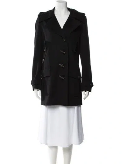 Pre-owned Yves Saint Laurent Rive Gauche Vintage 2004 Peacoat In Black