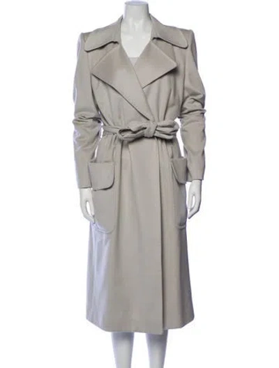 Pre-owned Yves Saint Laurent Rive Gauche Vintage 2004 Trench Coat In Neutral