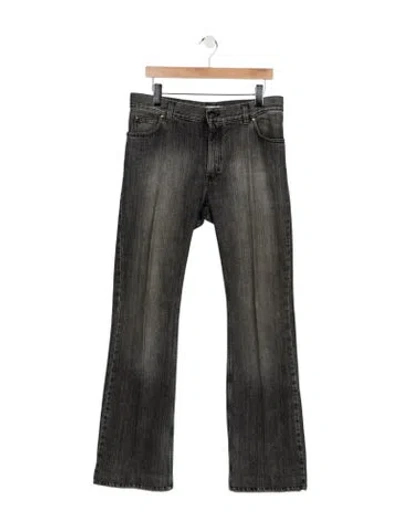 Pre-owned Yves Saint Laurent Rive Gauche Vintage Bootcut Jeans In Gray