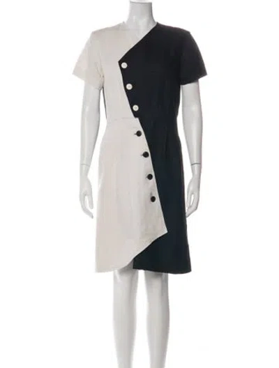 Pre-owned Yves Saint Laurent Rive Gauche Vintage Knee-length Dress In Multi