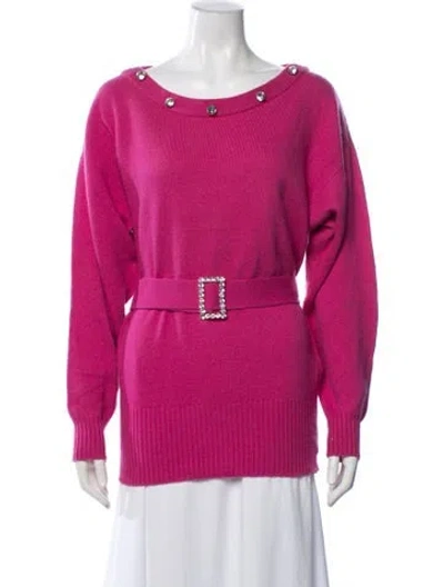 Pre-owned Yves Saint Laurent Rive Gauche Vintage Late 1970's - Early 1980's Sweater In Pink