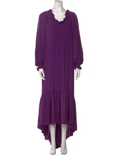 Pre-owned Yves Saint Laurent Rive Gauche Vintage Late 1970's - Early 1980's Tunic In Purple
