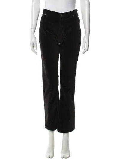 Pre-owned Yves Saint Laurent Rive Gauche Vintage Straight Leg Pants In Brown