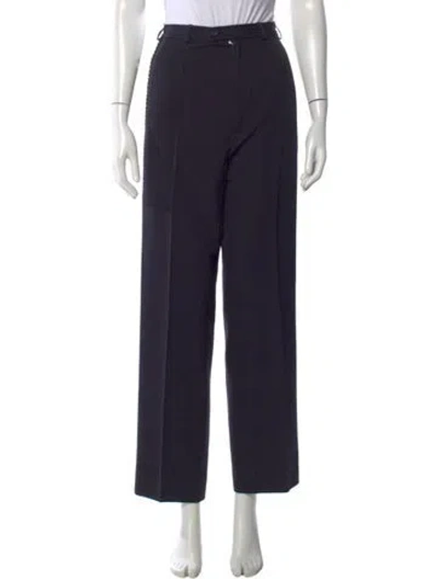 Pre-owned Yves Saint Laurent Rive Gauche Vintage Wide Leg Pants In Blue