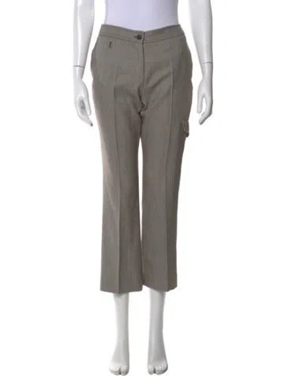 Pre-owned Yves Saint Laurent Rive Gauche Vintage Wide Leg Pants In Gray