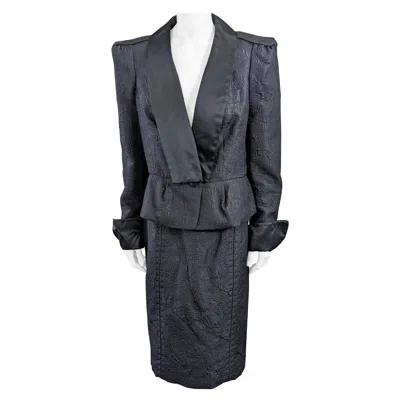Pre-owned Yves Saint Laurent Rive Gauche Yves Saint Laurent Rg By Tom Ford Chinese Collection Suit F/w 2004 In Black