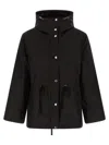 Yves Salomon Technical Black 2-in-1 Parka With Removable Mink Fur Lining In Black