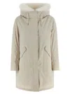 Yves Salomon 2-in-1 Parka Puffer Jackets White In Neutral