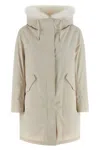 Yves Salomon 2-in-1 Parka Puffer Jackets White In Neutral