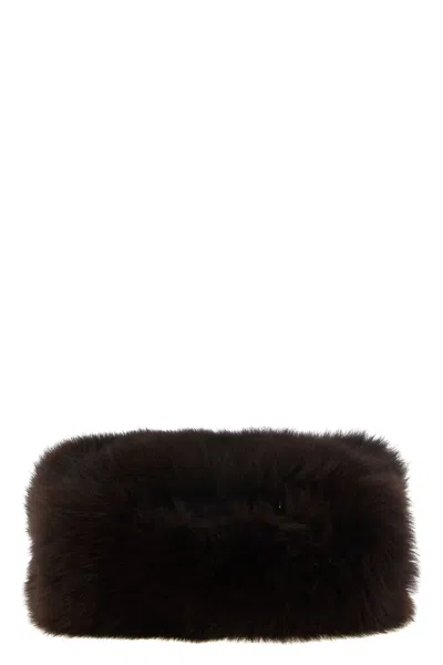Yves Salomon 2-in-1 Fur Sleeve In Brown