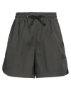 Yves Salomon Ys Army Woman Shorts & Bermuda Shorts Dark Green Size S Polyester, Cotton In Green