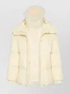 Yves Salomon Army Collection Mid Length Down Jacket In Neutral