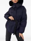Yves Salomon Army Puffer Jacket In Blue