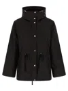 Yves Salomon Technical Black 2-in-1 Parka With Removable Mink Fur Lining In Black