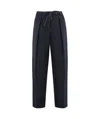 Yves Salomon Belt-loop Casual Pants In Black