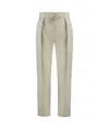 Yves Salomon Leather Trousers In Nude